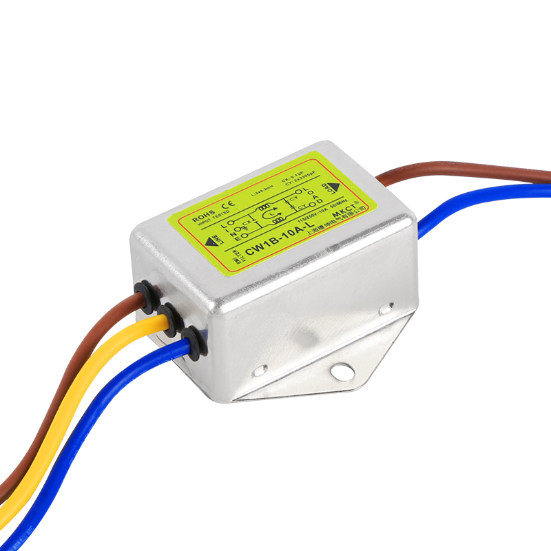 CW1B-1A/3A/6A/10A-L 115/250VAC مرشح طاقة EMI أحادي الطور من النوع الخطي