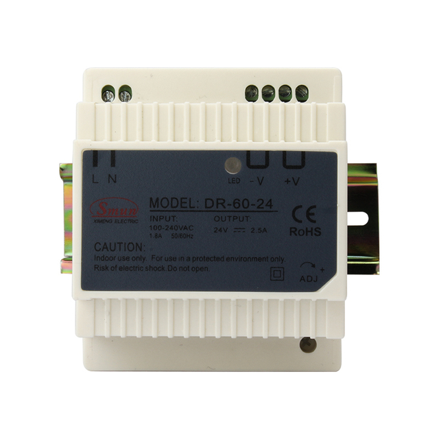 DR-60-24 60W 24VDC 2.5A Din Rail مزود الطاقة للأتمتة الصناعية