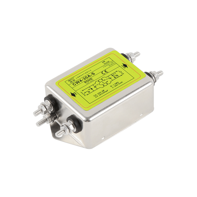 اتصال الترباس مرحلة واحدة AC 220V EMI تنقية CW4-3A/6A/10A/20A/30A/40A-S مرشح الطاقة