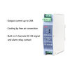 XDDR-20/DRDN-20 20A Din وحدة التكرار من نوع السكك الحديدية 12 فولت/24 فولت/48 فولت تدعم نظام التكرار 1+1 وN+1