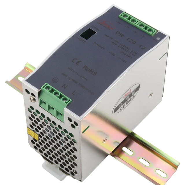 DR-120-24 120W 24VDC 5A AC-DC Din Rail مزود طاقة صناعي