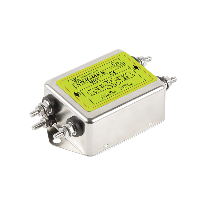 اتصال الترباس مرحلة واحدة AC 220V EMI تنقية CW4-3A/6A/10A/20A/30A/40A-S مرشح الطاقة