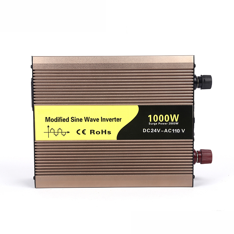 محول طاقة السيارة المعدل 1000 وات DC12V/24V/48V إلى 110VAC/220VAC