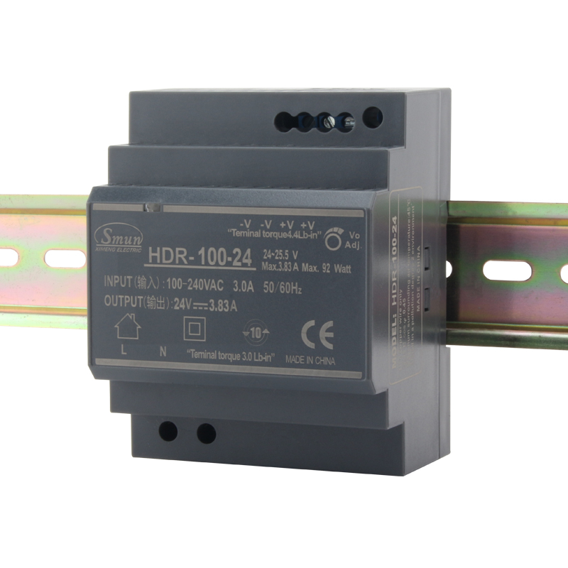 HDR-100 100 واط Din Rail مزود الطاقة