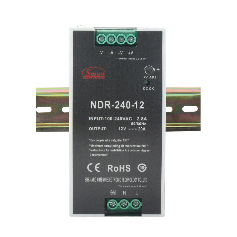 NDR-240 240W Din Rail مزود الطاقة