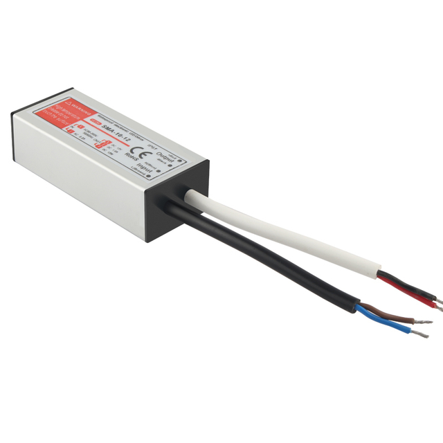 SMA-10-12 12VDC 1A 12W مصدر طاقة مقاوم للماء بجهد ثابت