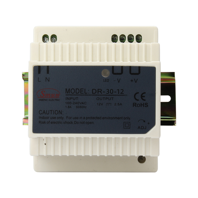 DR-30-12 30W 12VDC Din Rail نوع تبديل التيار الكهربائي