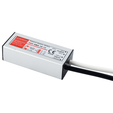 SMA-10-12 12VDC 1A 12W مصدر طاقة مقاوم للماء بتيار مستمر