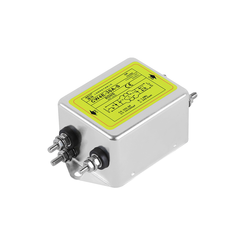 اتصال الترباس مرحلة واحدة AC 220V EMI تنقية CW4-3A/6A/10A/20A/30A/40A-S مرشح الطاقة
