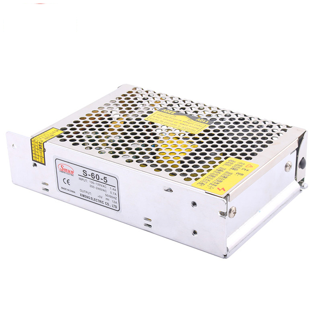 S-60 60W 5V/12V/15V/24V/36V/48V تبديل وضع التيار الكهربائي لشريط LED الخفيف